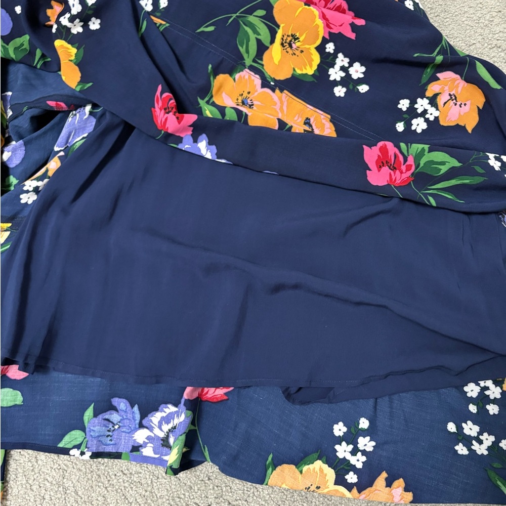NWOT Maeve Anthropologie Vivienne Maxi Floral Handkerchief Dress blue Size 8 - Picture 14 of 16